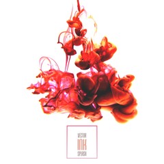 Vector abstract ink splash in water 