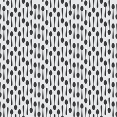 Seamless Kitchen Cutlery Spoon Background