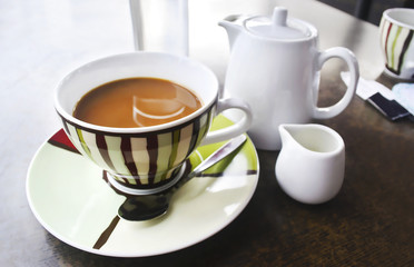 french coffee on table