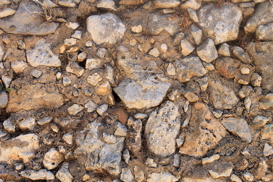 brown weathered stone wall background