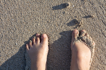 Füße im Sand