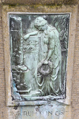 Grabsteintafel. Bildnis