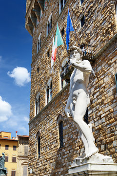 Full-sized replica of the original statue of David, Florence