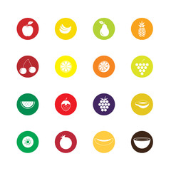 Colourful fruit icons - 102264488