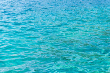 Blue sea water