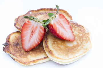 Pancake, on the isolated background.