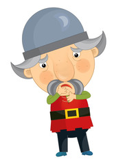 Cartoon medieval character - isolated - illustration for the children