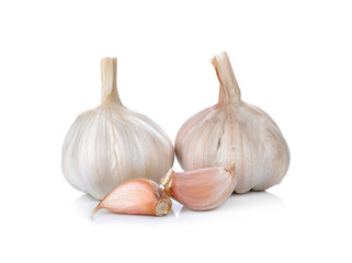 Garlic isolated on white background