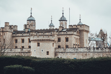Fototapeta na wymiar Exterior view of the Tower of London