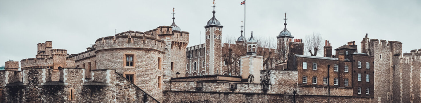 Panoramic view of the Tower of London