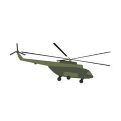 Helicopter flat icon