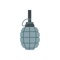 Hand grenade flat icon