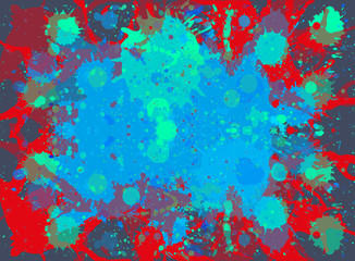 Dark paint splashes background