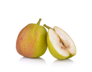  Pears fruit on white background