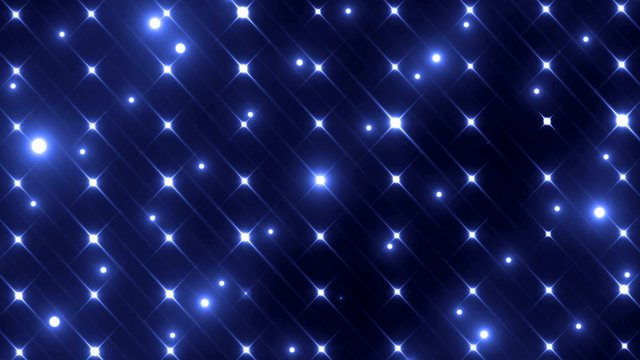 Floodlights blue disco background. Abstract motion background, shining lights, energy waves.