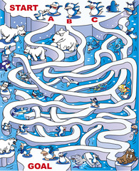 ペンギン迷路 © kawano