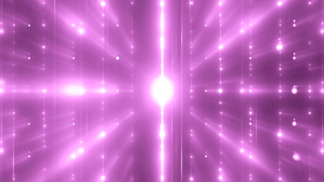Floodlights pink disco background. Abstract motion background, shining lights, energy waves.