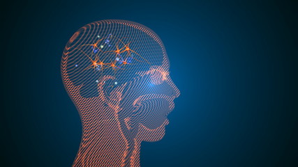 Brain nerve cells - Powered by Adobe