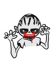 zombie funny creepy blood cool