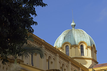 Fototapeta na wymiar Dome of Santa Cecilia's church, in Sao Paulo