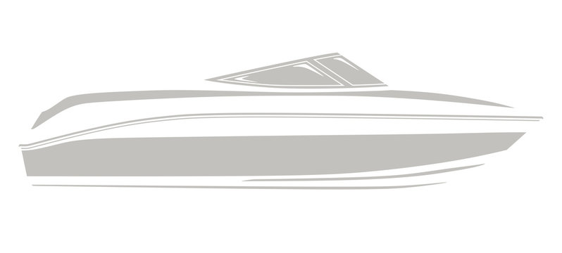 Gray logo boat