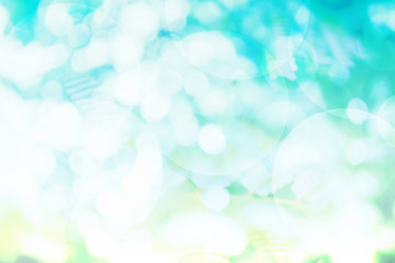 Abstract blue bokeh background