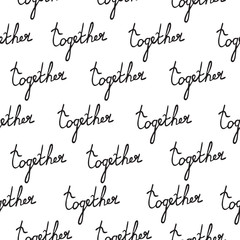 Naklejka premium Love seamless pattern romantic doodle hearts unique