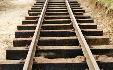 Fototapeta premium a single track of a Railroad