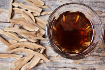 Ganoderma lucidum tea - Ling zhi mushroom.