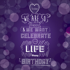 happy birthday design 