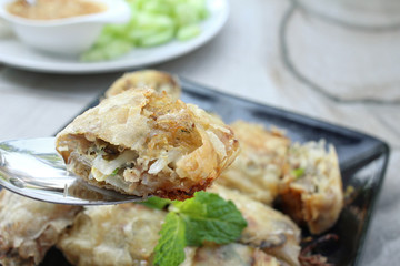 Egg roll vietnamese food