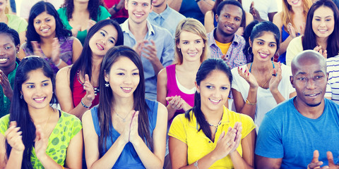 Diversity Casual Team Cheerful Community Concept