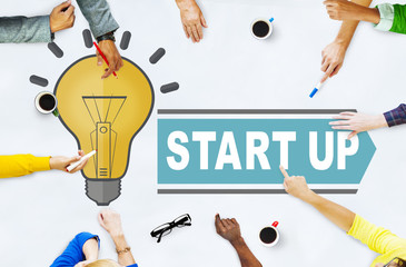 Start Up Launch Business Growth Success Concept