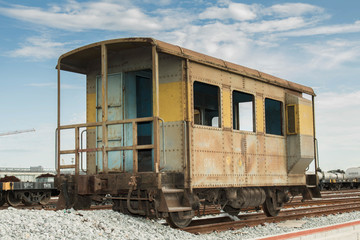 Fototapeta na wymiar Old bogie train
