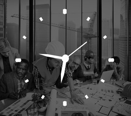 Time Management Clock Alarm Measure Concept - obrazy, fototapety, plakaty