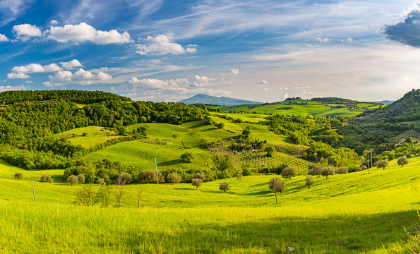 Beautiful tuscany landscape at spring , Italy