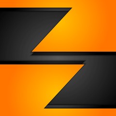 Orange corporate tech background