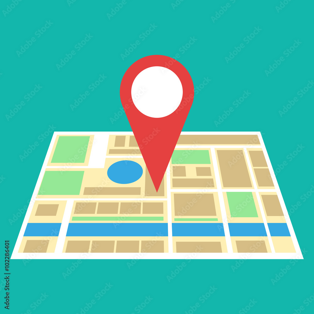 Poster navigation map icon
