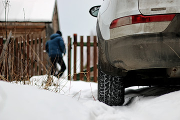 car village snow