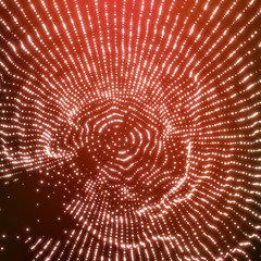 Cobweb Or Spider Web. Network background. Connection Structure. Wireframe Vector Illustration. Abstract grid or web made of dot nodes. 3D Technology Style. Social Network Illustration with Particle