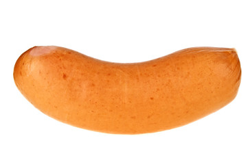 Tasty sausage isolated on white background
