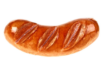 Grilled Sausage isolated on white background
