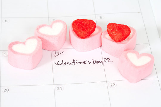 valentine's day ,plan on calendar