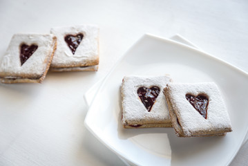 Pecan Cookies with Cherry Filling