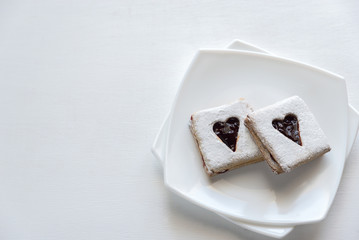 Pecan Cookies with Cherry Filling