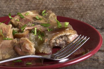 Jellied pork - aspic