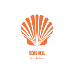 Seashell beach bar company logo