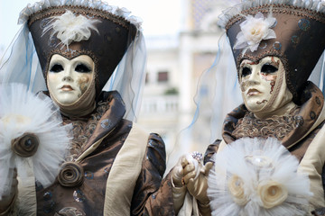 The Venetian carnival tradition is most famous for its distinctive masks