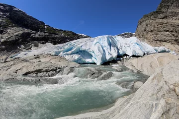 Crédence de cuisine en verre imprimé Glaciers Nigardsbreen Gletscher in Norwegen