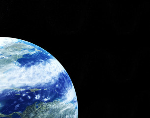 Fototapeta na wymiar Kind of the Earth from space